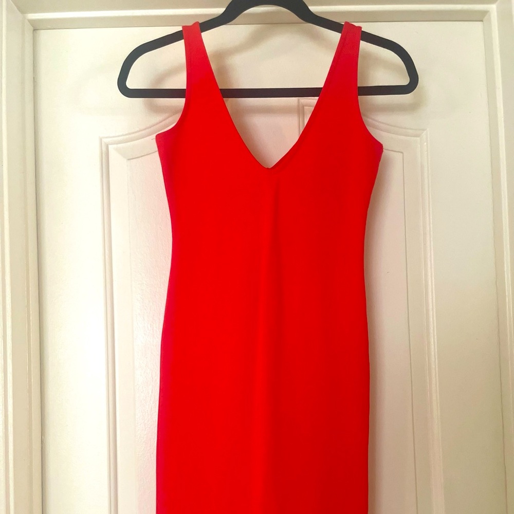 Red cocktail dress